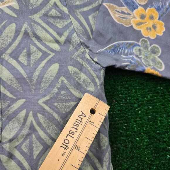 Splatt Hawaiian Shirt Mens Large Floral Short Sleeve 100% Rayon Beach Casual - Picture 4 of 10